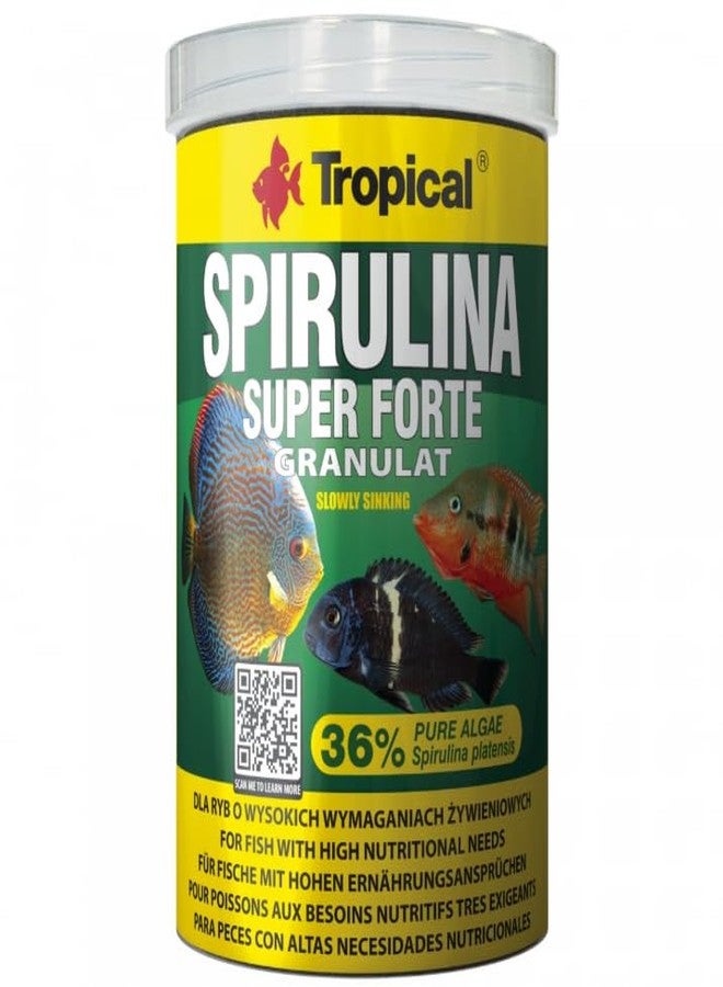 Tropical Super Spirulina Forte Granules Designed for Algae-Eating Fish Food (250ml/150g - 60534) - Image 1
